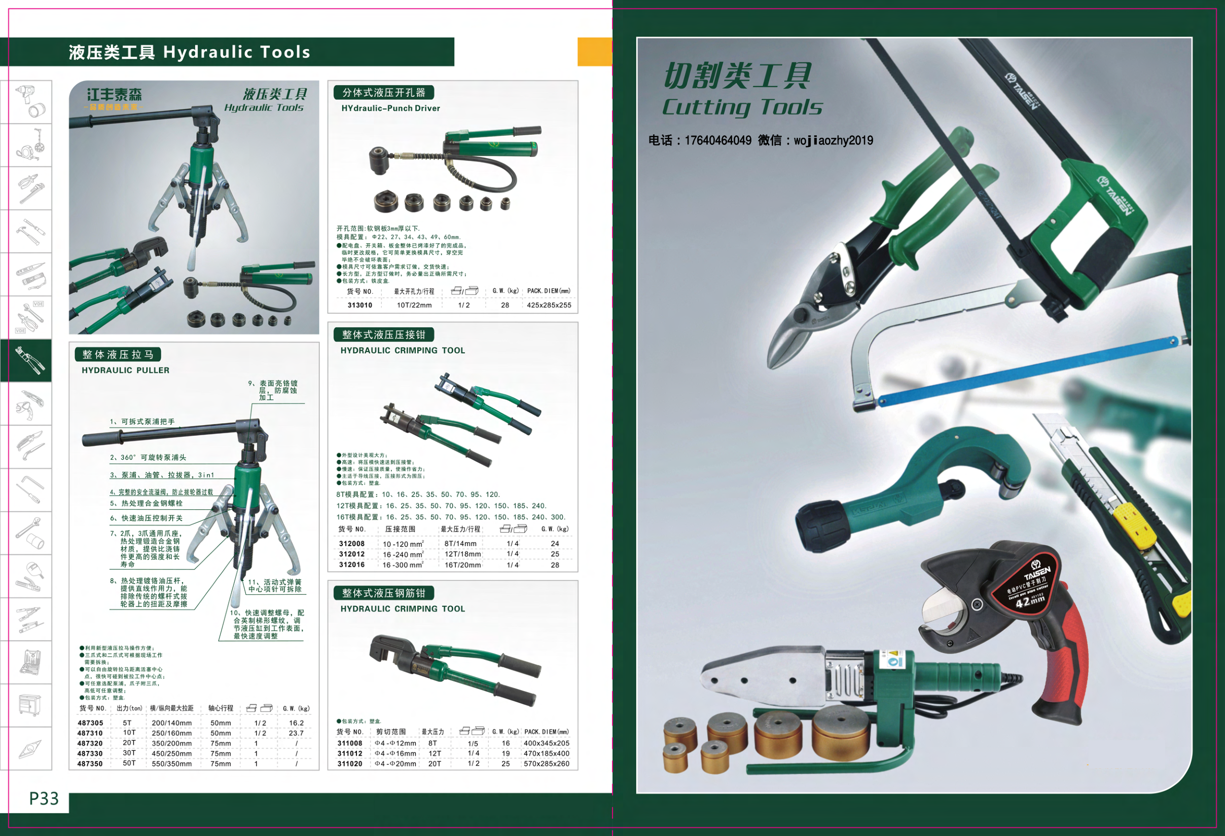 分体式液压开孔器